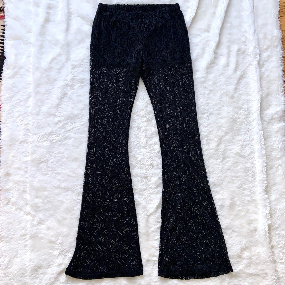 Rue21 Mesh Lacy Flared Pants